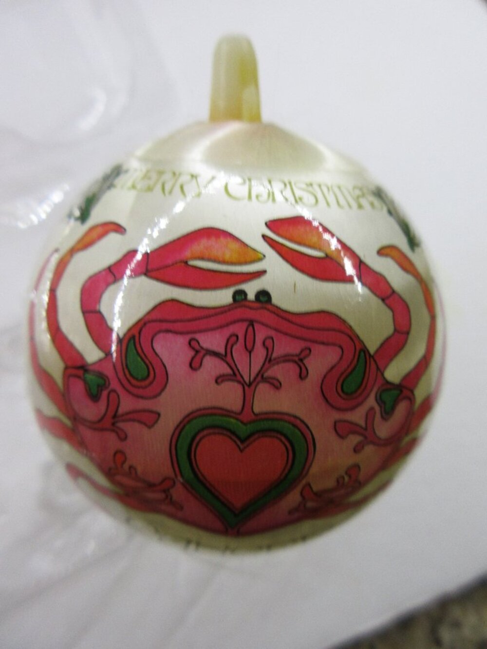 Bradford Cancer Ornament Spun Satin Silk Christmas Astrological Zodiac Sign